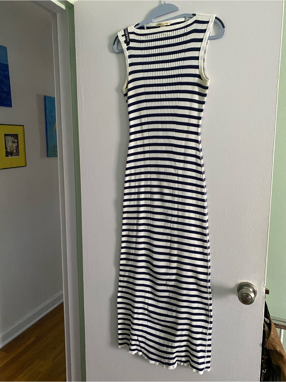JEAN PAUL GAULTIER VINTAGE 100% KNITTED COTTON MAXI DRESS, SIZE M